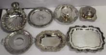 SILVERPLATE SERVING DISHES AND TRAYS - SERVING PIE