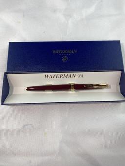 WATERMAN 100 BURGUNDY FOUNTAIN PEN