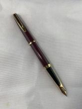 WATERMAN BURGUNDY FOUNTAIN PEN