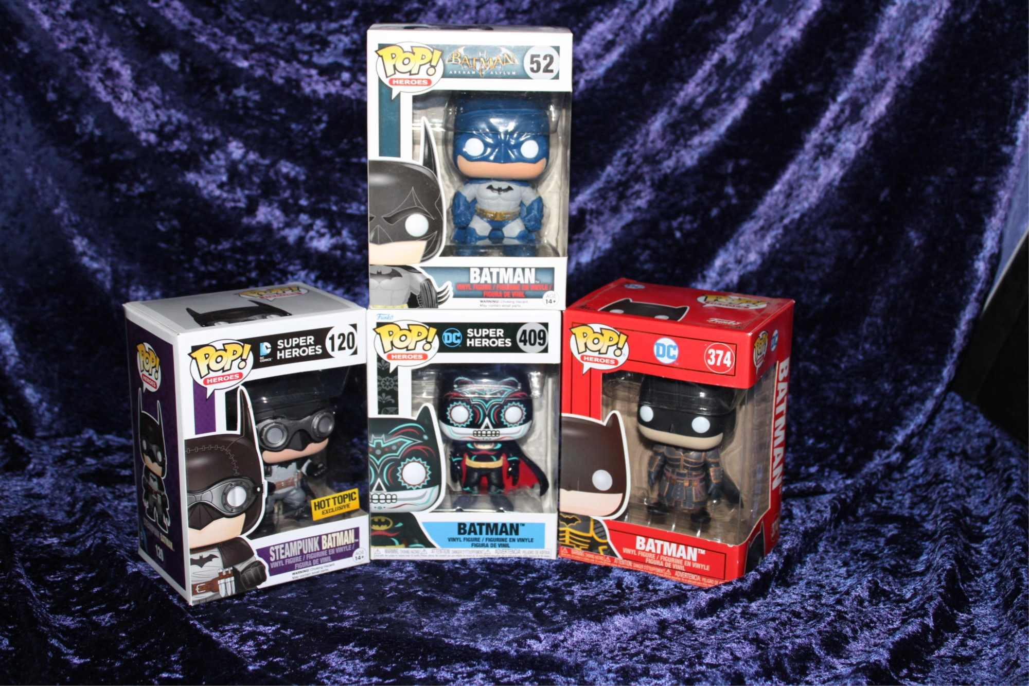 4 BATMAN  FUNKO POPS