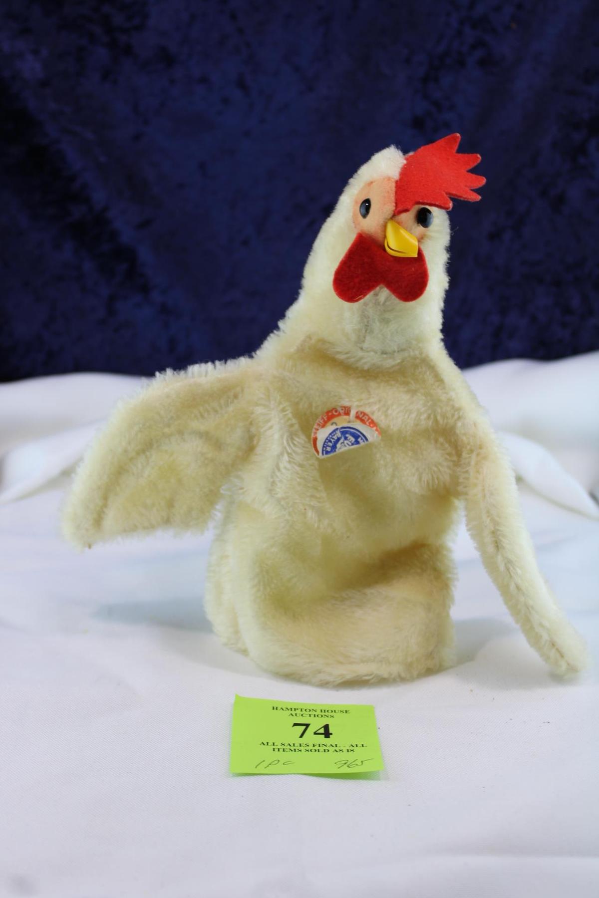 STEIFF CHICKEN HAND PUPPET HEN CHICK