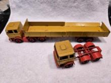 GESCH WESTERN GERMANY DROP SIDE TRAILER WITH 2 CAB