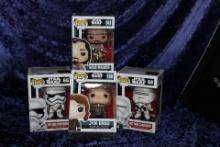 4 STARWARS FUNKO POPS