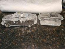 1 GOEBEL CRYSTAL MERCEDES PAPER WEIGHT AN