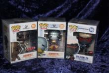 3 OVERWATCH FUNKO POPS