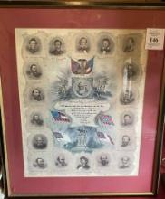 CSA GENERALS COMMEMORATIVE FRAME PRINT