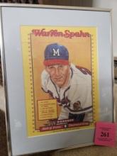 DONRUSS WARREN SPAHN FRAMED PUZZLE