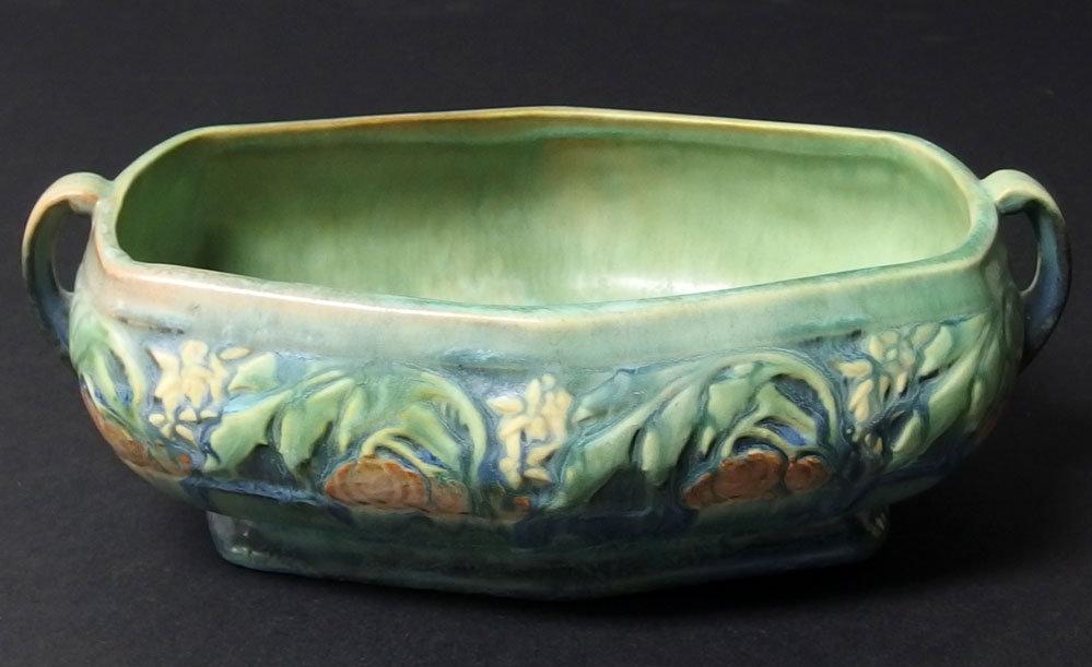 ROSEVILLE BANEDA GREEN CONSOLE BOWL