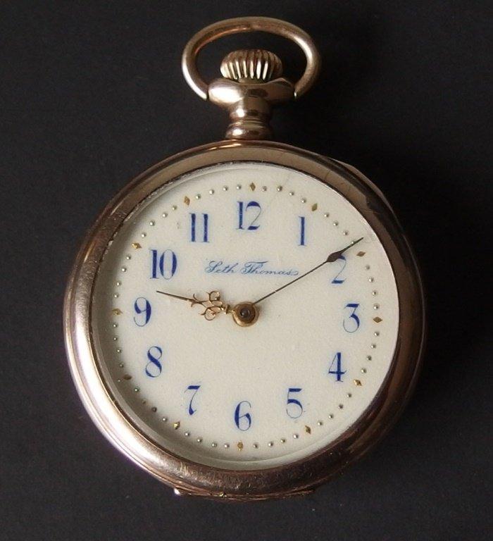 10KT GOLD SETH THOMAS POCKET WATCH