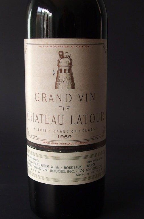 VINTAGE 1969 CHATEAU LATOUR WINE