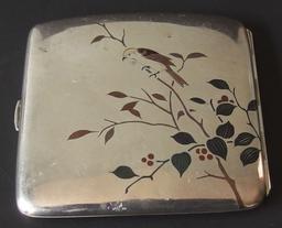 JAPANESE STERLING & MIXED METAL CIGARETTE CASE