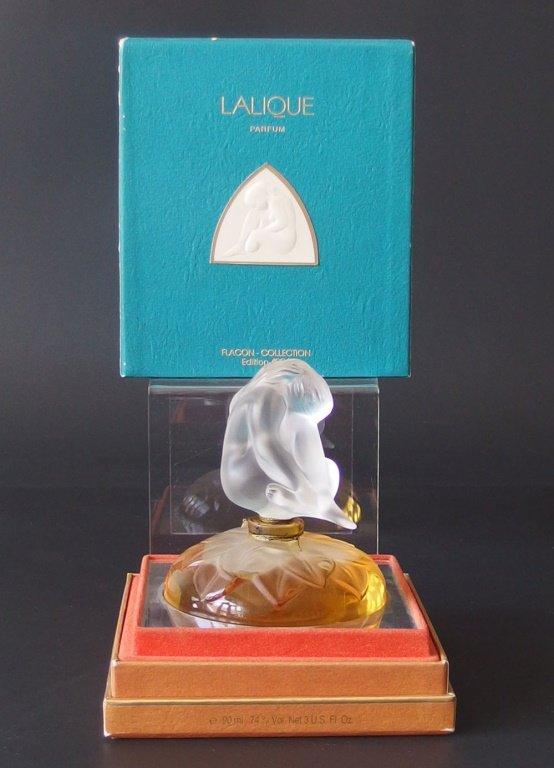 LALIQUE 'LE NU' PERFUME BOTTLE WITH BOX