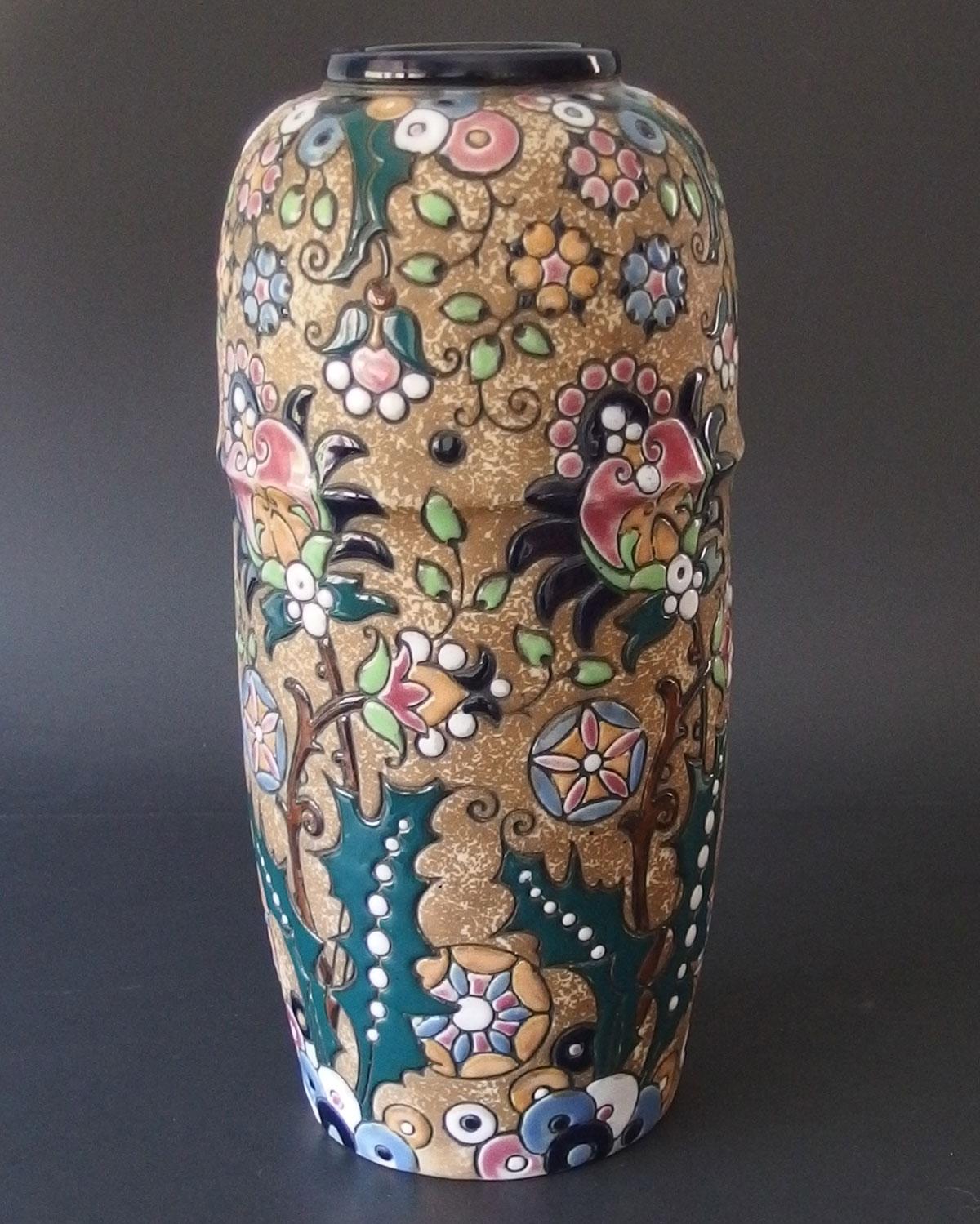 AMPHORA CAMPINA ENAMELED VASE