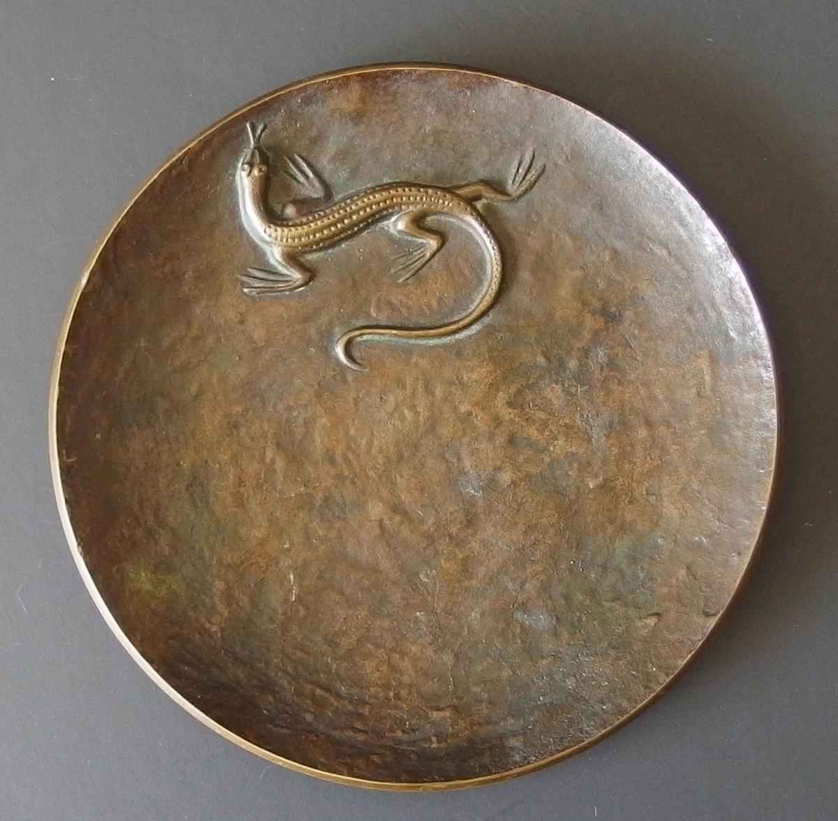 TINOS BRONZE DENMARK LIZARD DISH