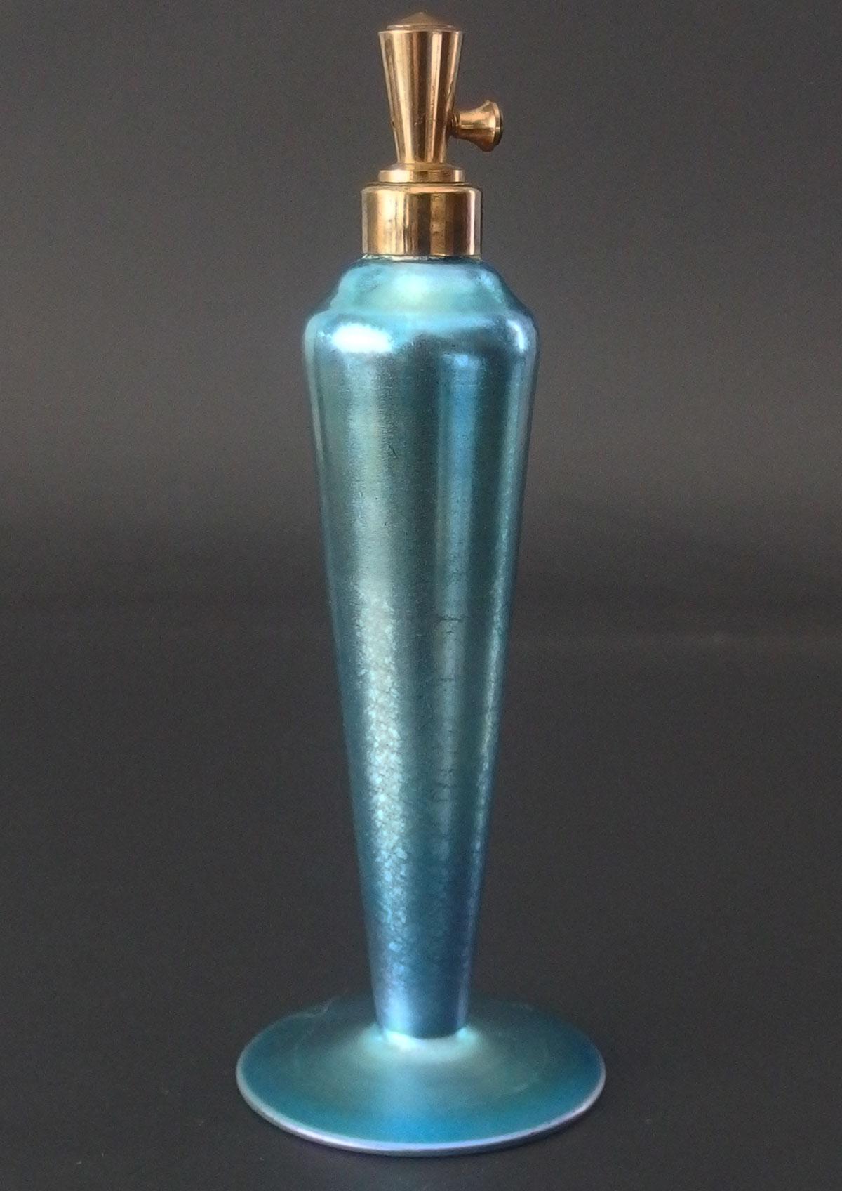 STEUBEN BLUE AURENE ATOMIZER