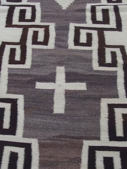 EARLY NAVAJO TWO GREY HILLS RUG