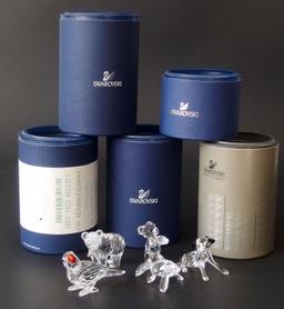 SWAROVSKI CRYSTAL FIGURINES WITH BOXES