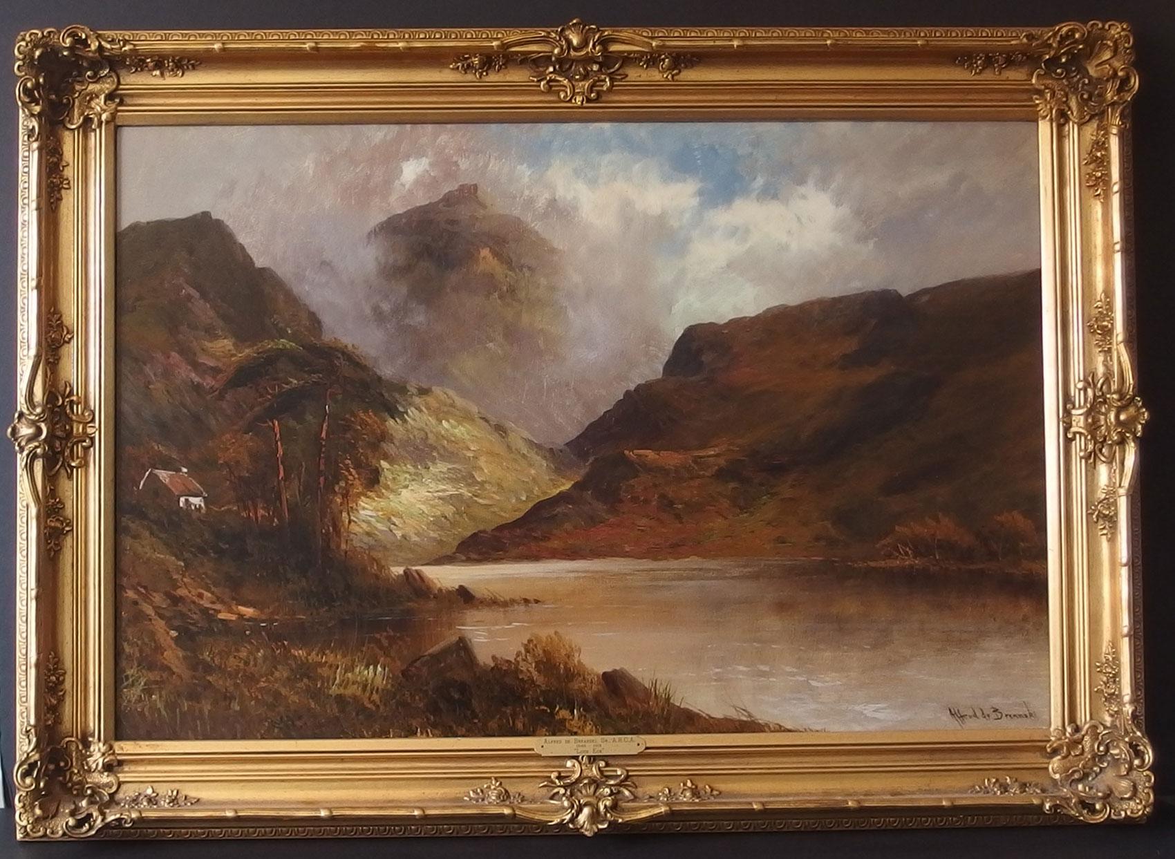 ALFRED DE BREANSKI SR 'LOCH ECK' OIL PAINTING