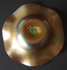 DURAND GOLD FAVRILE BOWL