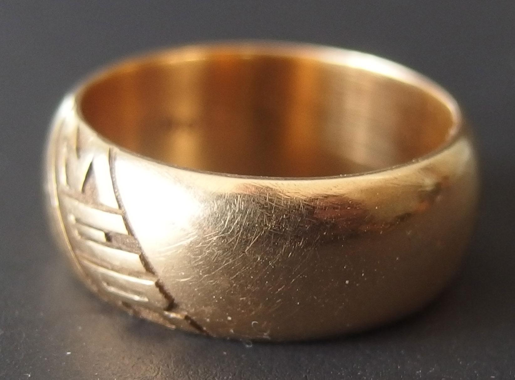 18KT GOLD 'MER' RING