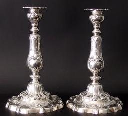 PAIR OF GORHAM STERLING CANDLESTICKS