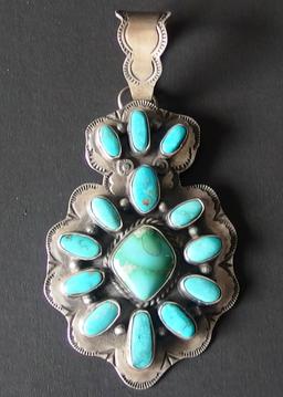 J. MARIANO NAVAJO STERLING PENDANT