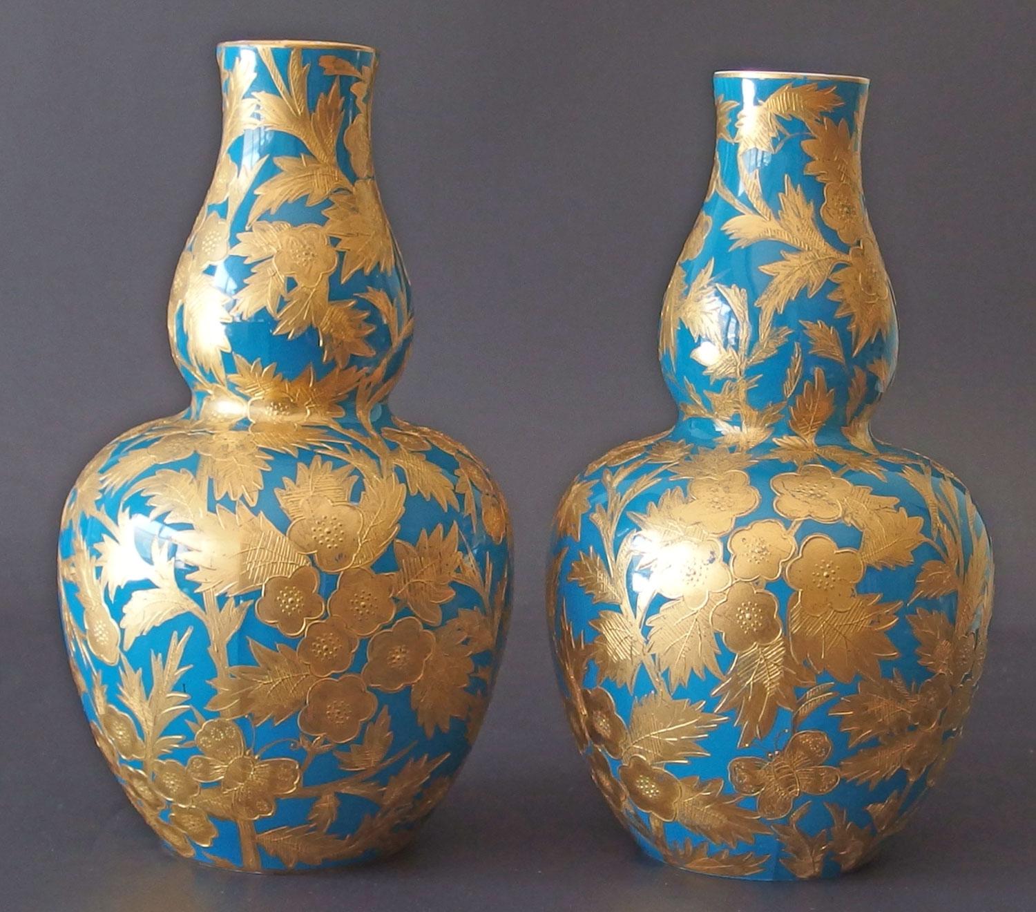 CROWN DERBY PORCELAIN VASES