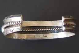 2 NAVAJO STERLING CUFF BRACELETS