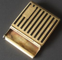 14KT GOLD EDWARDIAN MATCHBOOK HOLDER