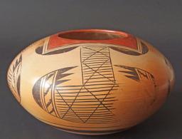 LEAH NAMPEYO HOPI POTTERY BOWL