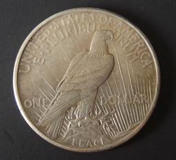 1921 HIGH RELIEF SILVER PEACE DOLLAR COIN