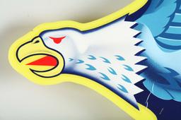 Richfield Gasoline Plastic Service Station Sign w/ Eagle Graphic.