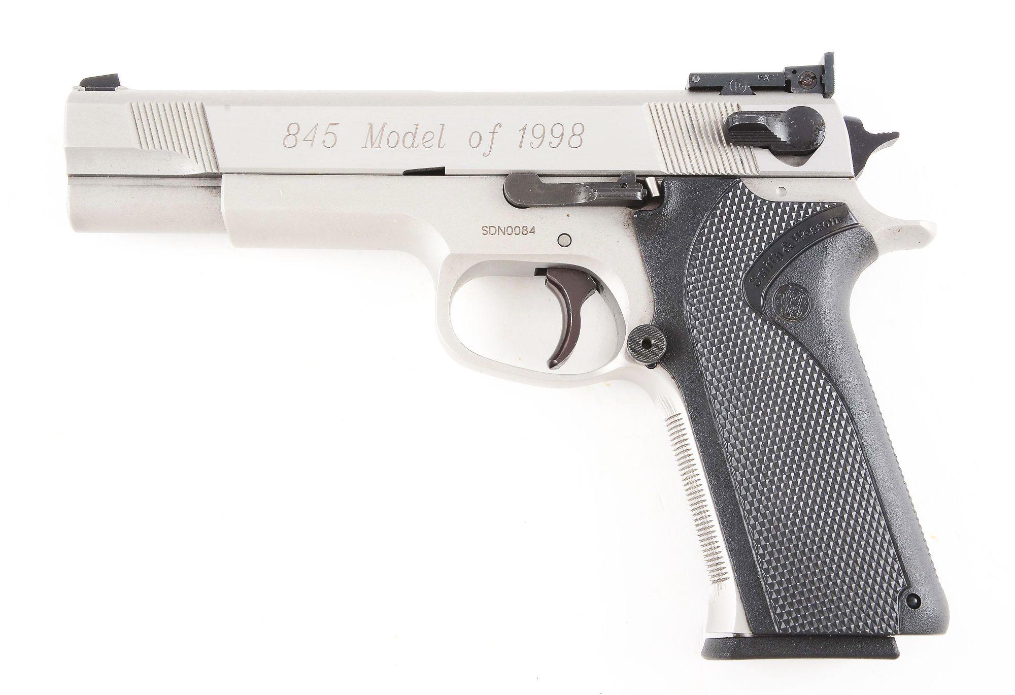 (M) Cased Smith & Wesson Performance Center 845 Model 1998 Semi-Automatic Pistol.