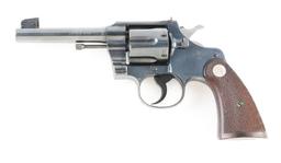 (C) Rare Near New Short Barrel Colt Officers Target Model Double Action Revolver (1940).