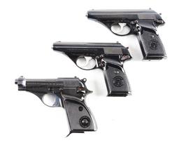 (M) Lot of 3 Beretta Semi-Automatic Pistols In Boxes: Consecutive Model 90's 7.65 & 1 Model 70S .380