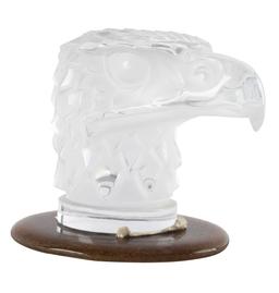 R. Lalique Clear Glass Eagle Mascot Hood Ornament.