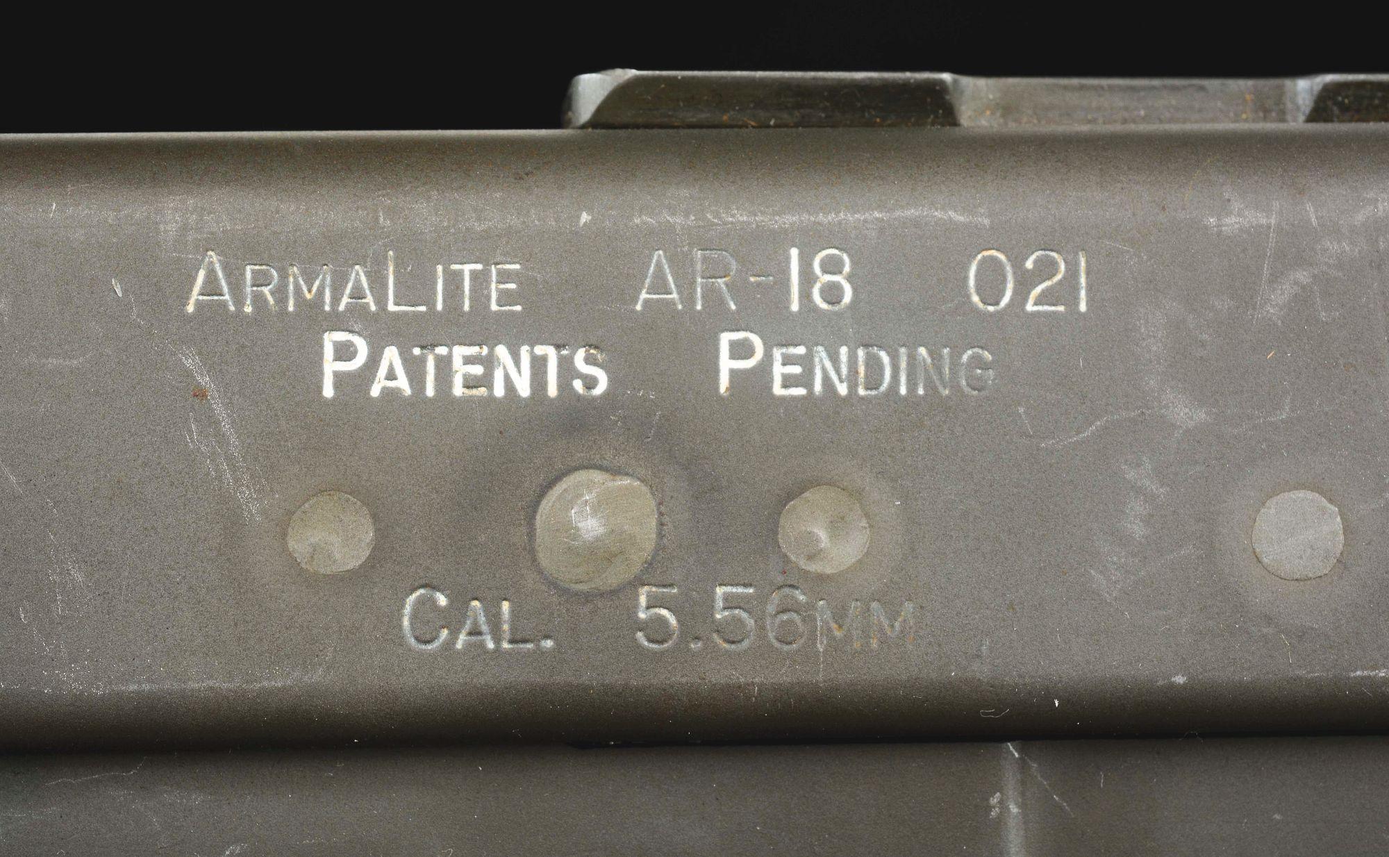 (N) Extremely Early Armalite AR-18 Machine Gun (CURIO & RELIC).