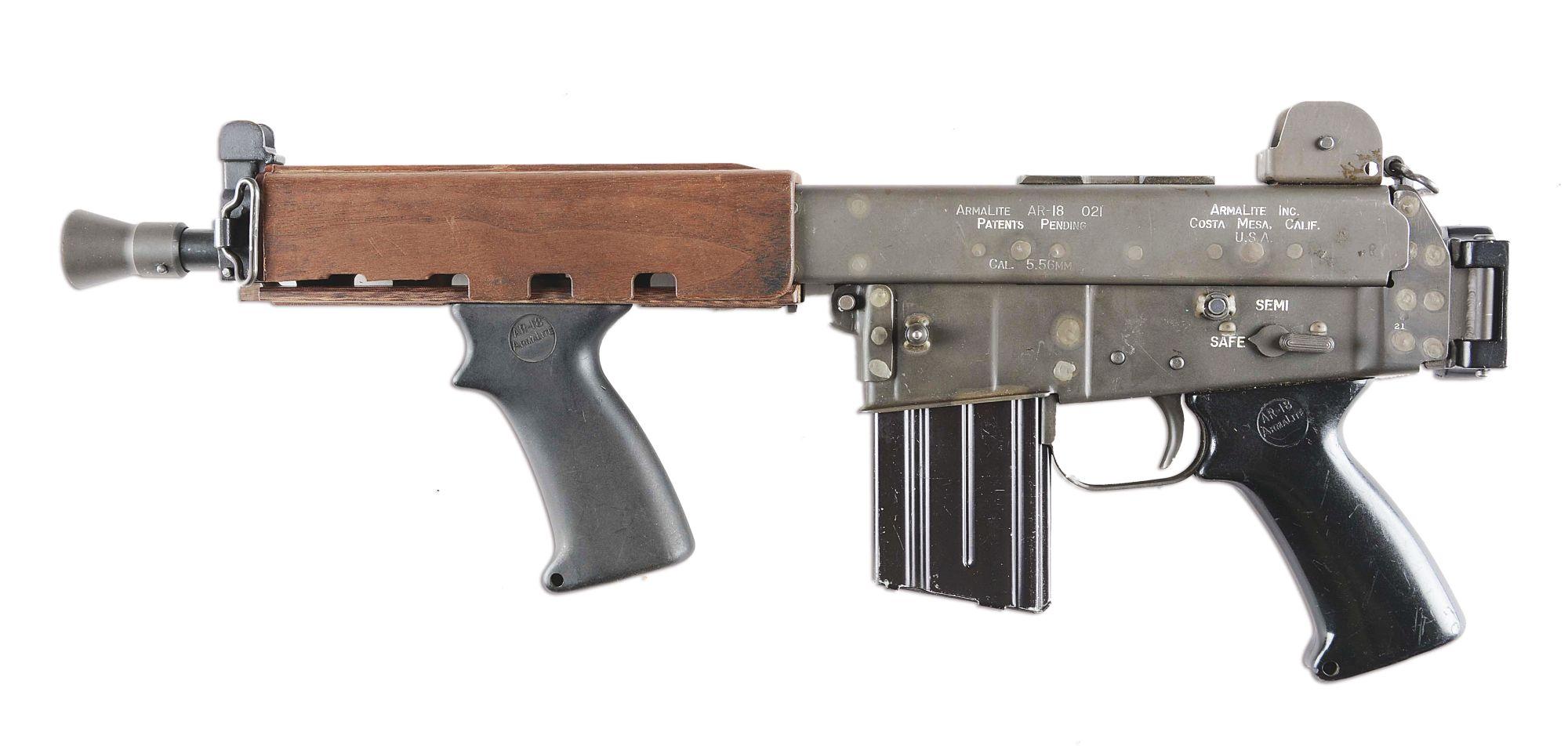 (N) Extremely Early Armalite AR-18 Machine Gun (CURIO & RELIC).