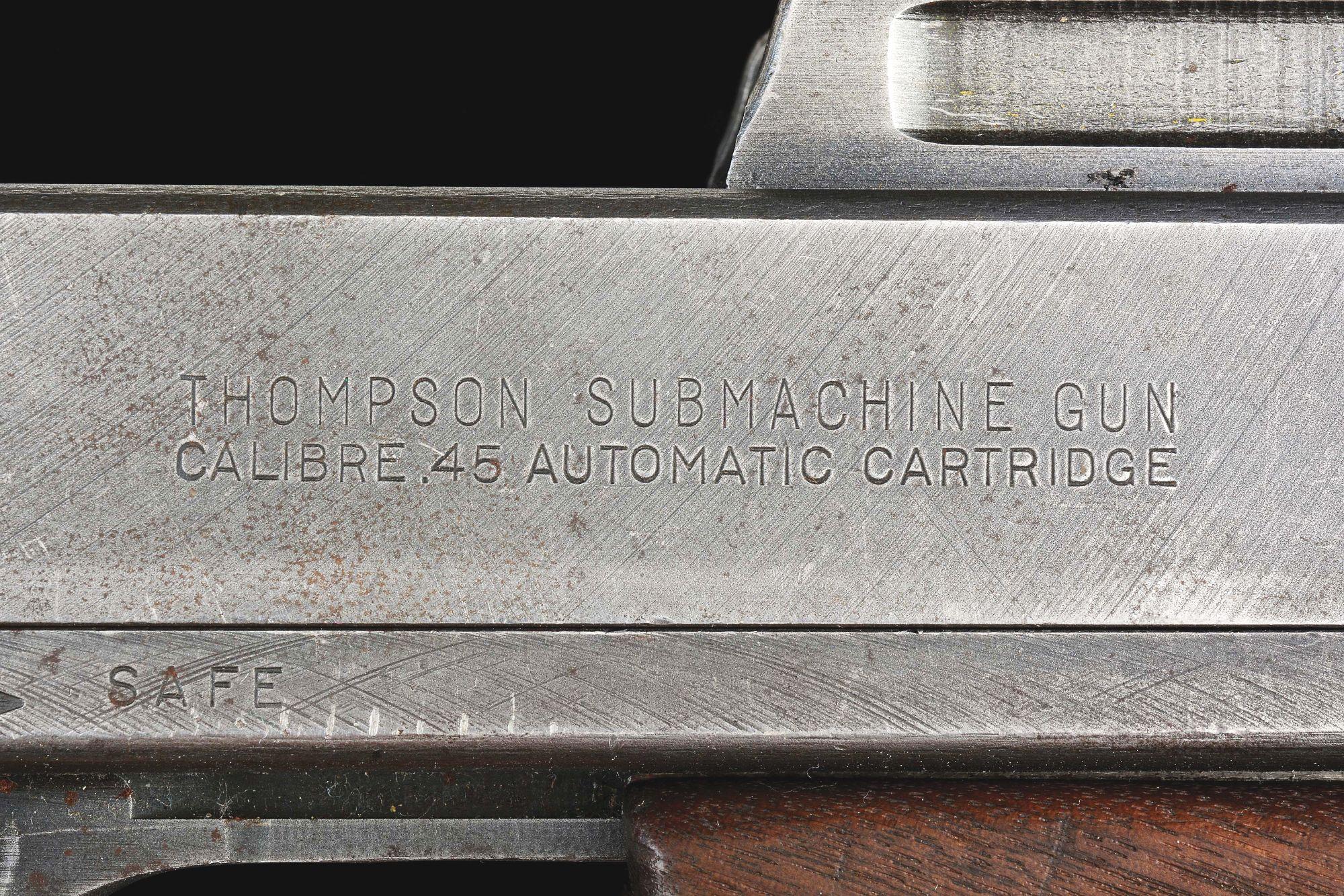 (N) Savage Manufactured Auto Ordnance Thompson Model 1928A1 Machine Gun (CURIO & RELIC).