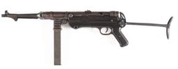 (N) Matching Original German WWII MP-40 Machine Gun (CURIO & RELIC) (DEACTIVATED STATUS).