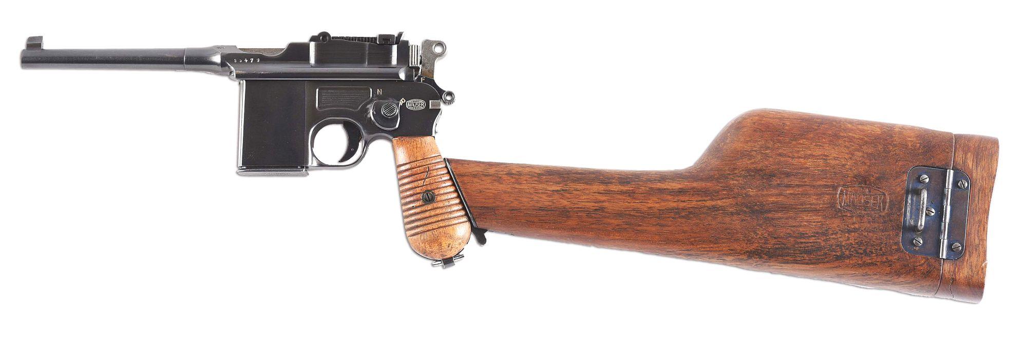 (N) Utterly Fantastic Original Condition Rare Mauser Broomhandle Model 712 Schnellfeuer Machine Gun