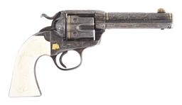 (C) Custom Engraved Colt Bisley .41 Revolver (1907).