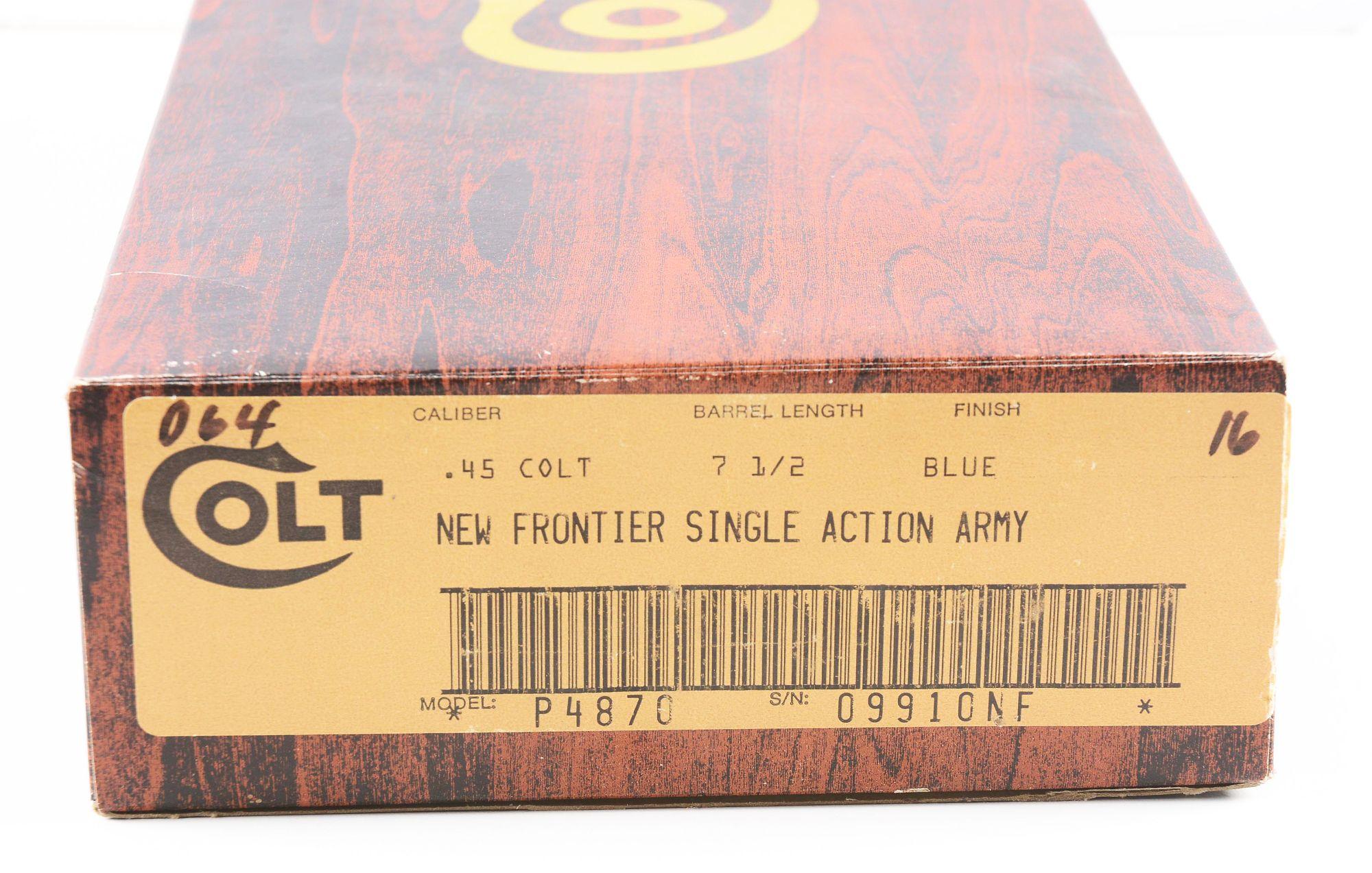 (M) Colt 3rd Generation New Frontier Single Action Army .45 Revolver (1980).