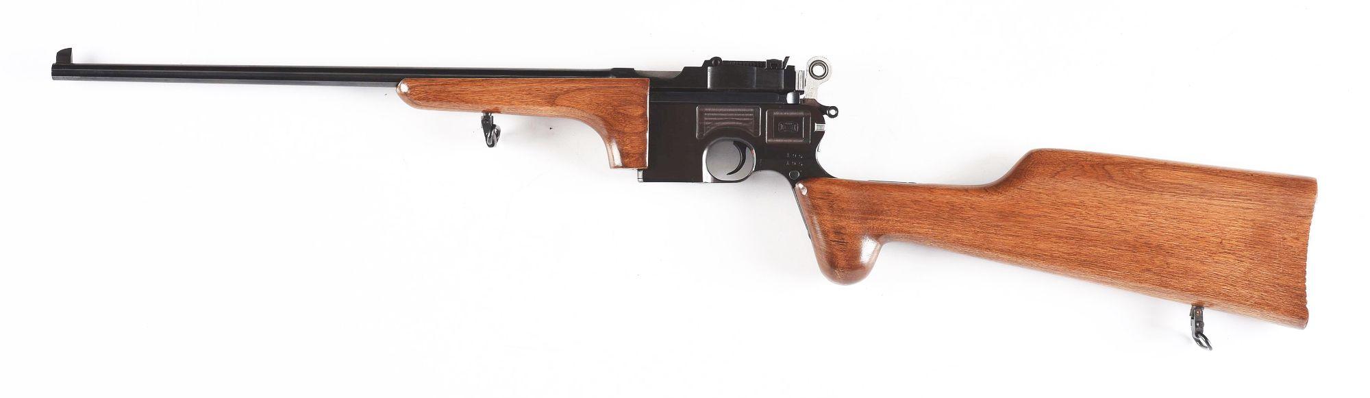 (C) Cased Mauser C96 Semi-Automatic Carbine