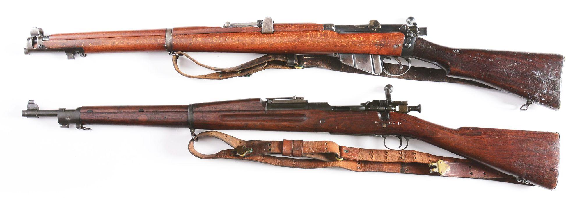 (C) Lot of 2: Enfield and Springfield 1903 Rifles.
