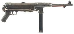 (N) FANTASTIC ALL ORIGINAL HAENEL MANUFACTURED MATCHING NUMBERED GERMAN WW2 MP-40 MACHINE GUN (CURIO