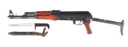 (N) EXCEPTIONALLY ATTRACTIVE FLEMING REGISTERED RUSSIAN FOLDING STOCK AK-47 MACHINE GUN (FULLY TRANS