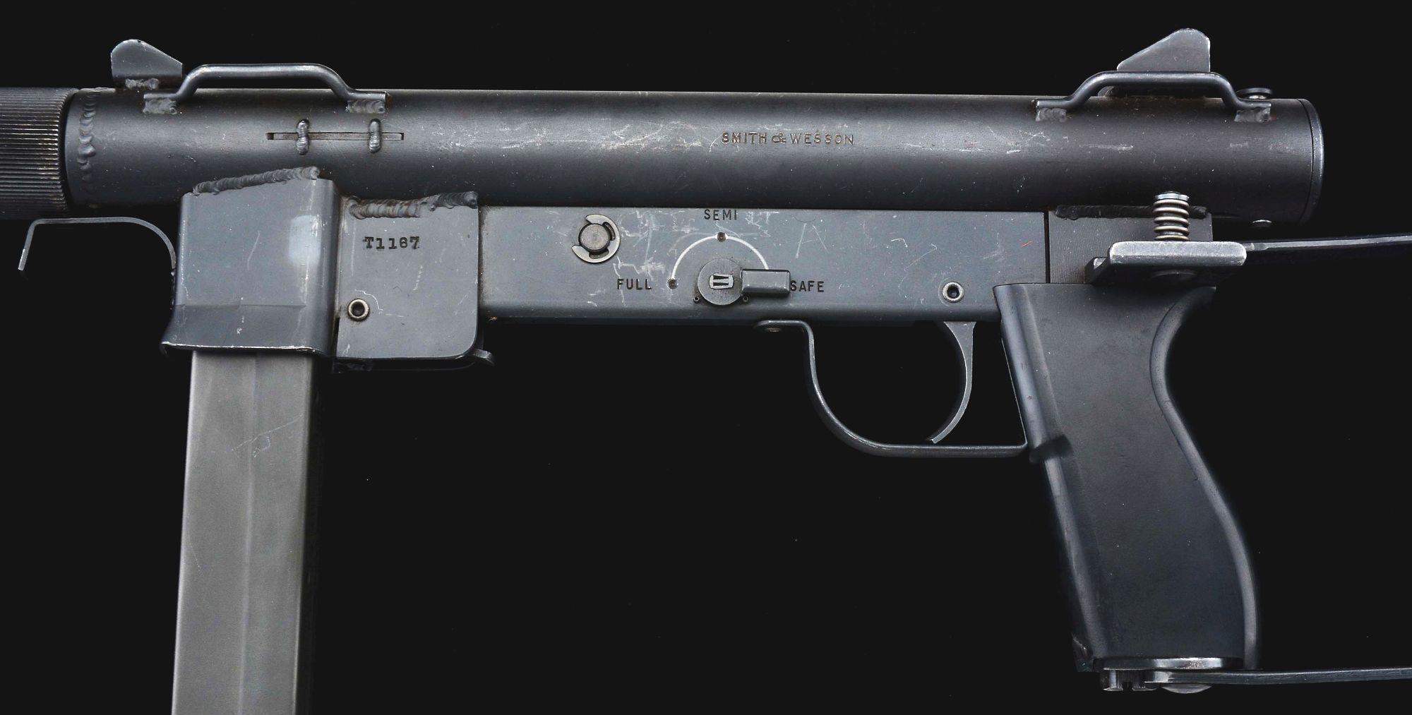 (N) DESIRABLE VIETNAM ERA "T" PREFIX SMITH & WESSON MODEL 76 MACHINE GUN (FULLY TRANSFERABLE).