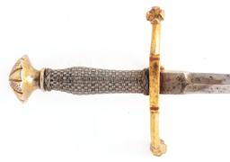 A Continental Quillon Dagger, First Quarter of the 17th Century.