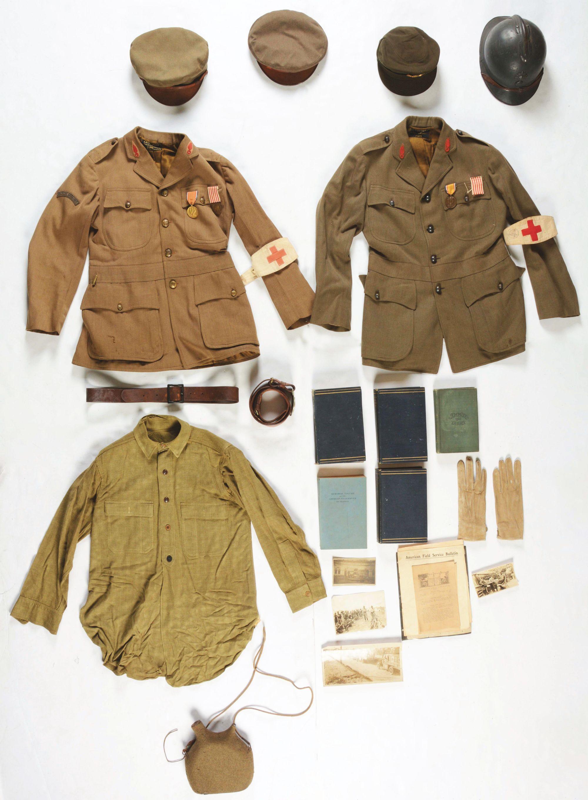 World War I Identified American Ambulance Service Uniform Group.